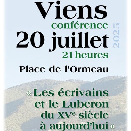 Conférence - Les écrivains et le Luberon du XVᵉ siècle à aujourd'hui