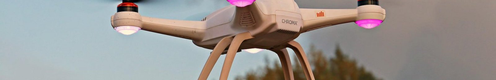 Survol du village par un drone