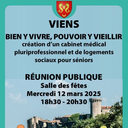Réunion Publique - Cabinet médical pluri professionnel & Logements Séniors