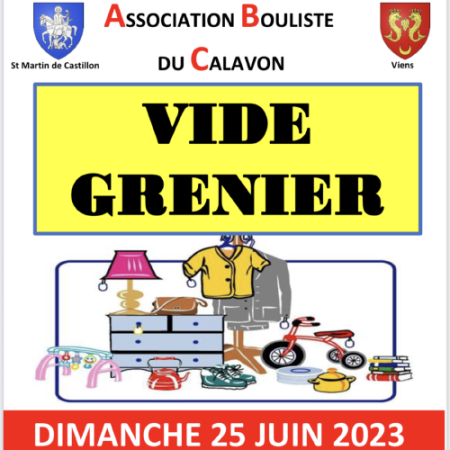 Vide grenier de l'Association bouliste du Calavon