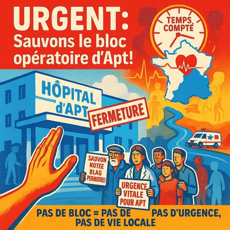 Mobilisation pour la défense de l'hopital d'Apt