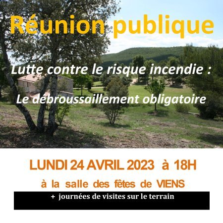 Réunion publique : le débroussaillement obligatoire