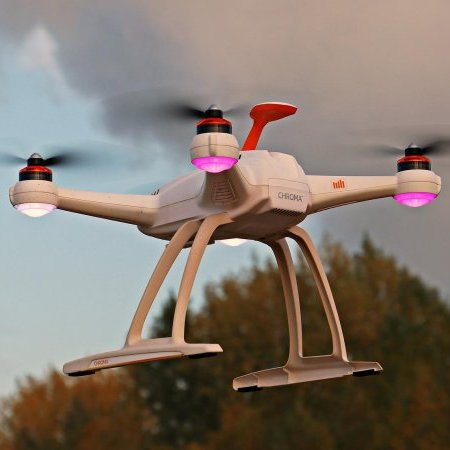 Survol du village par un drone