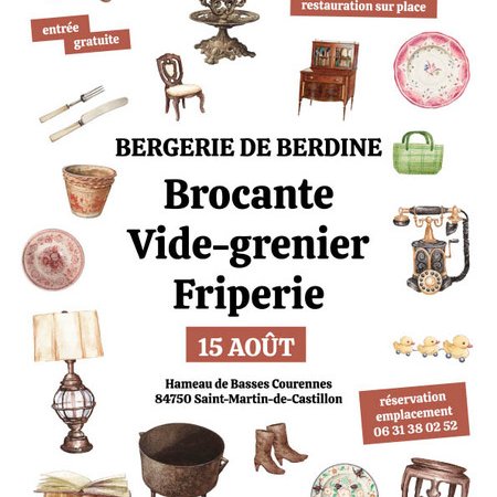 Brocante / vide-grenier à la Bergerie de Berdine