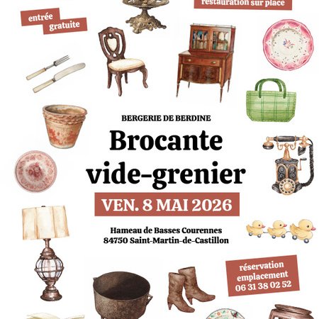 Brocante / vide-grenier à la Bergerie de Berdine