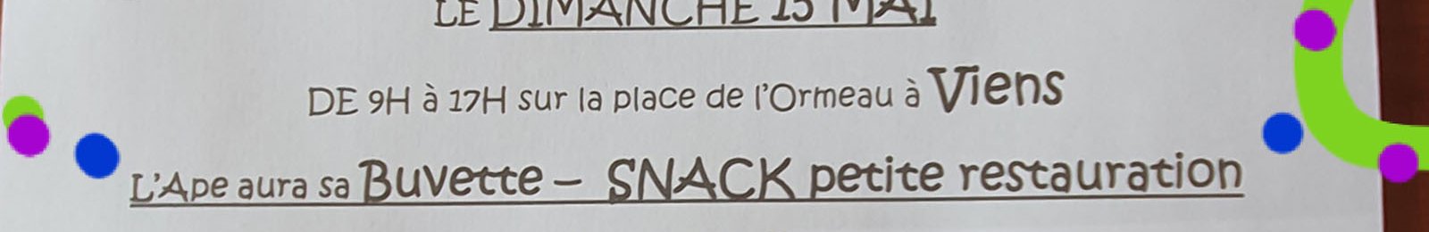 Vide grenier de l’APE